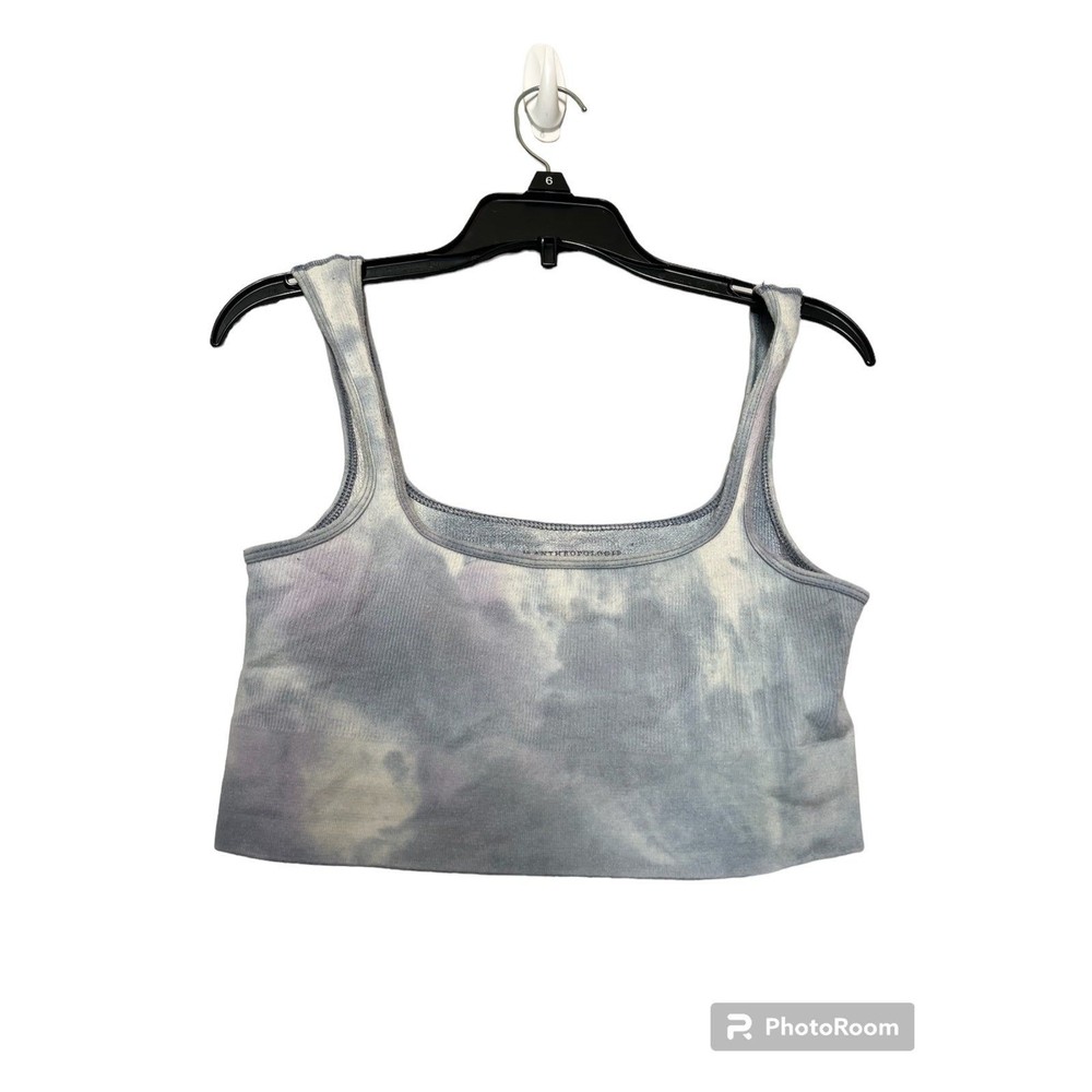 Anthropologie tie dye crop tank top size M/L